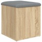 vidaXL Παγκάκι Αποθήκευσης Sonoma Δρυς 42x42x45 εκ. Επεξεργασμένο Ξύλο