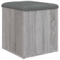 vidaXL Παγκάκι Αποθήκευσης Γκρι Sonoma 42x42x45 εκ. Επεξεργασμένο Ξύλο