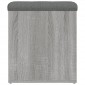 vidaXL Παγκάκι Αποθήκευσης Γκρι Sonoma 42x42x45 εκ. Επεξεργασμένο Ξύλο
