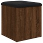 vidaXL Παγκάκι Αποθήκευσης Καφέ Δρυς 42x42x45 εκ. από Επεξ. Ξύλο