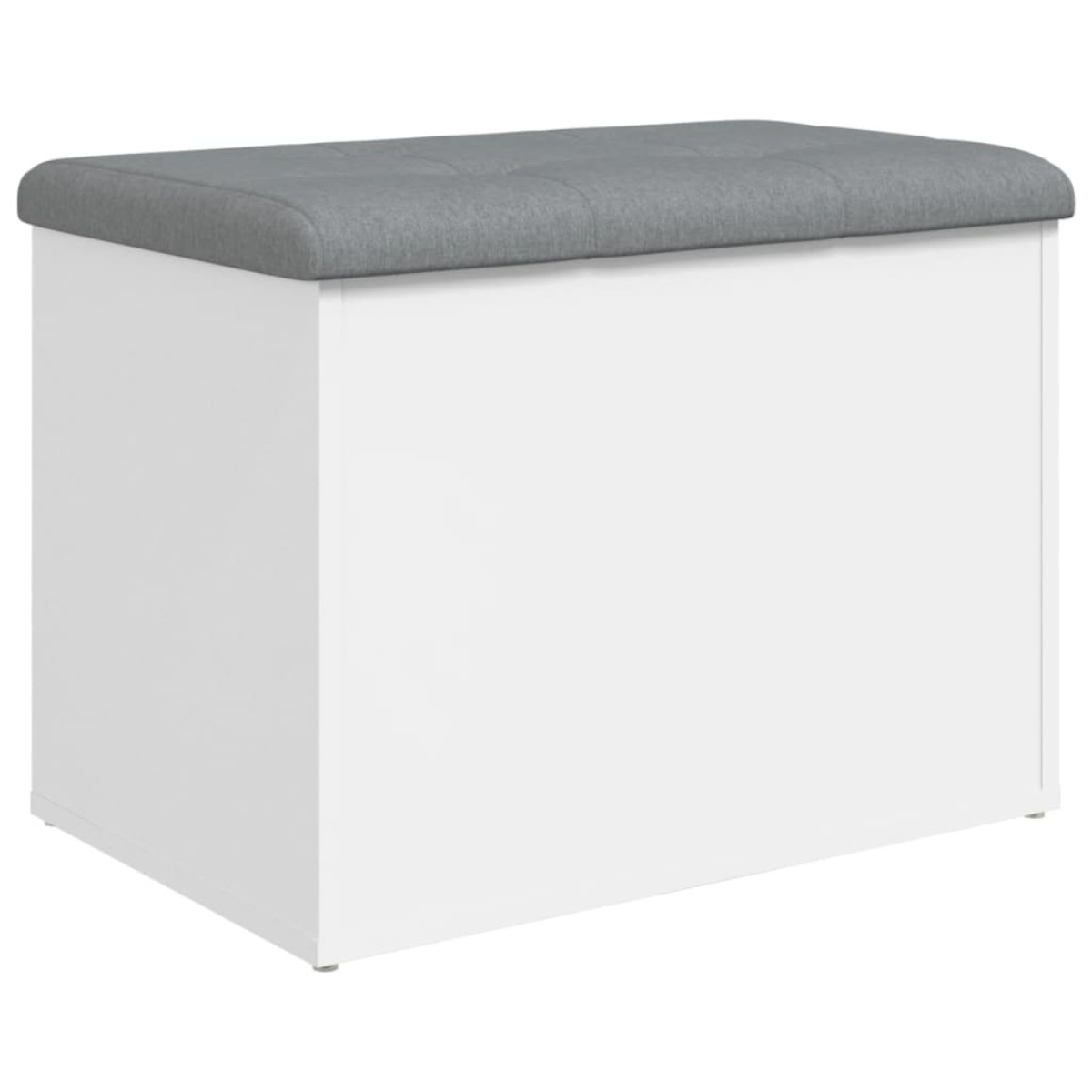 vidaXL Παγκάκι Αποθήκευσης Λευκό 62 x 42 x 45 εκ. από Επεξεργ. Ξύλο