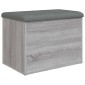 vidaXL Παγκάκι Αποθήκευσης Γκρι Sonoma 62x42x45 εκ. Επεξεργασμένο Ξύλο