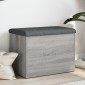 vidaXL Παγκάκι Αποθήκευσης Γκρι Sonoma 62x42x45 εκ. Επεξεργασμένο Ξύλο