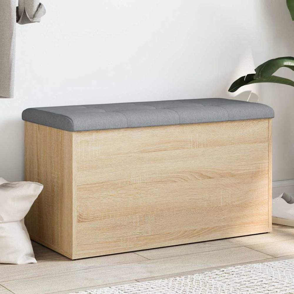 vidaXL Πάγκος Αποθήκευσης Sonoma Δρυς 82 x 42 x 45 εκ. από Τεχνητό Ξύλο