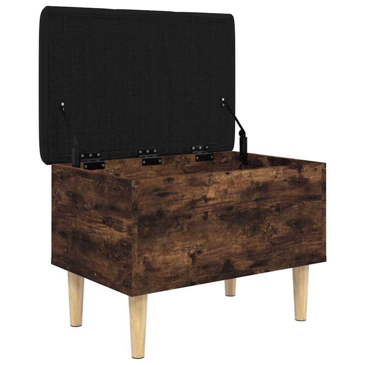 vidaXL Παγκάκι Αποθήκευσης Καπνιστή Δρυς 62x42x46 εκ. από Επεξ. Ξύλο