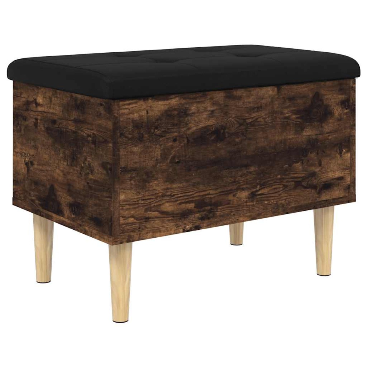 vidaXL Παγκάκι Αποθήκευσης Καπνιστή Δρυς 62x42x46 εκ. από Επεξ. Ξύλο