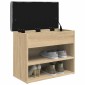 vidaXL Παπουτσοθήκη Sonoma Δρυς 62x32x50 εκ. από Επεξεργασμένο Ξύλο