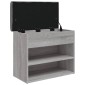 vidaXL Παπουτσοθήκη Γκρι Sonoma 62x32x50 εκ. από Επεξεργασμένο Ξύλο