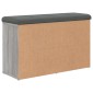 vidaXL Παπουτσοθήκη Γκρι Sonoma 82x32x50 εκ. από Επεξεργασμένο Ξύλο