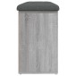 vidaXL Παπουτσοθήκη Γκρι Sonoma 102x32x50 εκ. από Επεξεργασμένο Ξύλο