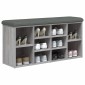 vidaXL Παπουτσοθήκη Γκρι Sonoma 102x32x50 εκ. από Επεξεργασμένο Ξύλο