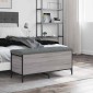 vidaXL Παγκάκι Αποθήκευσης Γκρι Sonoma 102x42x45 εκ Επεξεργασμένο Ξύλο