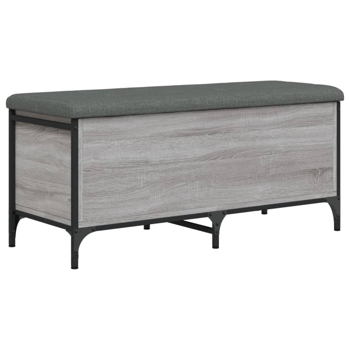 vidaXL Παγκάκι Αποθήκευσης Γκρι Sonoma 102x42x45 εκ Επεξεργασμένο Ξύλο