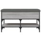 vidaXL Παπουτσοθήκη Γκρι Sonoma 82x42x45 εκ. από Επεξεργασμένο Ξύλο