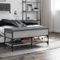 vidaXL Παπουτσοθήκη Γκρι Sonoma 102x42x45 εκ. από Επεξεργασμένο Ξύλο
