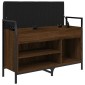 vidaXL Παπουτσοθήκη Καφέ Δρυς 85,5x32x57,5 εκ. από Επεξεργασμένο Ξύλο