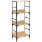 vidaXL Βιβλιοθήκη Sonoma Δρυς 50x33x117,5 εκ. Επεξεργασμένο Ξύλο