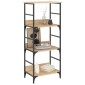 vidaXL Βιβλιοθήκη Sonoma Δρυς 50x33x117,5 εκ. Επεξεργασμένο Ξύλο
