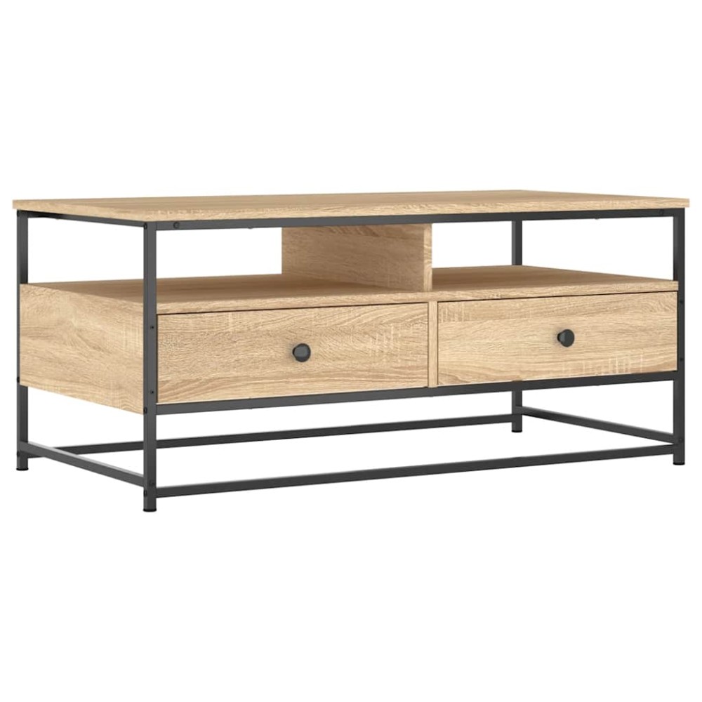 vidaXL Τραπεζάκι Σαλονιού Sonoma Δρυς 100 x 51 x 45 εκ. Επεξεργ. Ξύλο