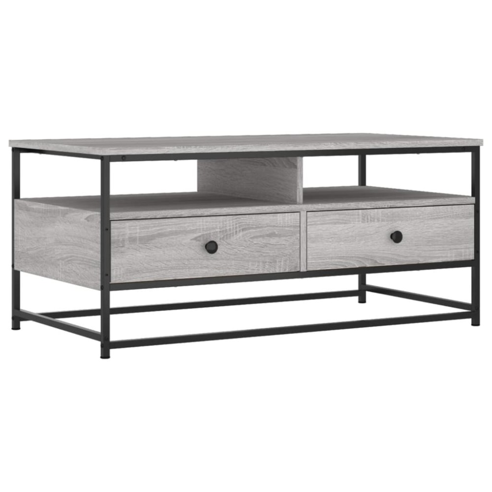 vidaXL Τραπεζάκι Σαλονιού Γκρι Sonoma 100 x 51 x 45 εκ. Επεξεργ. Ξύλο