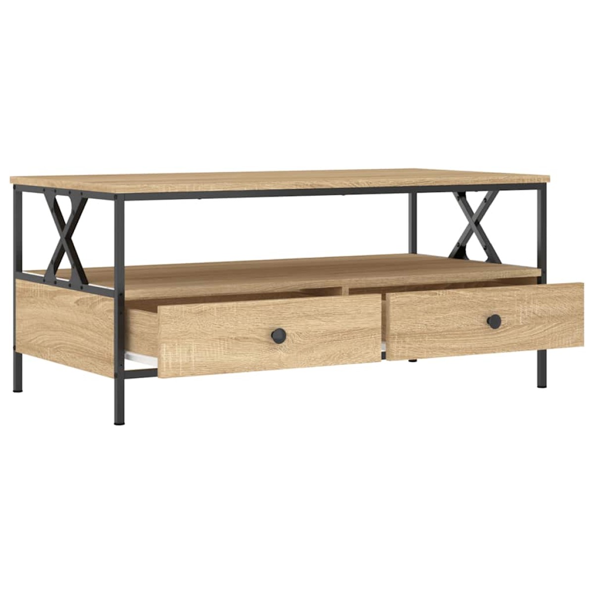 vidaXL Τραπεζάκι Σαλονιού Sonoma Δρυς 100 x 51 x 45 εκ. Επεξεργ. Ξύλο