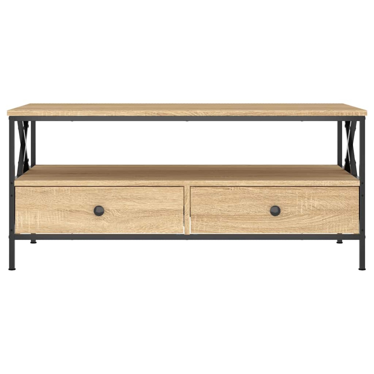 vidaXL Τραπεζάκι Σαλονιού Sonoma Δρυς 100 x 51 x 45 εκ. Επεξεργ. Ξύλο