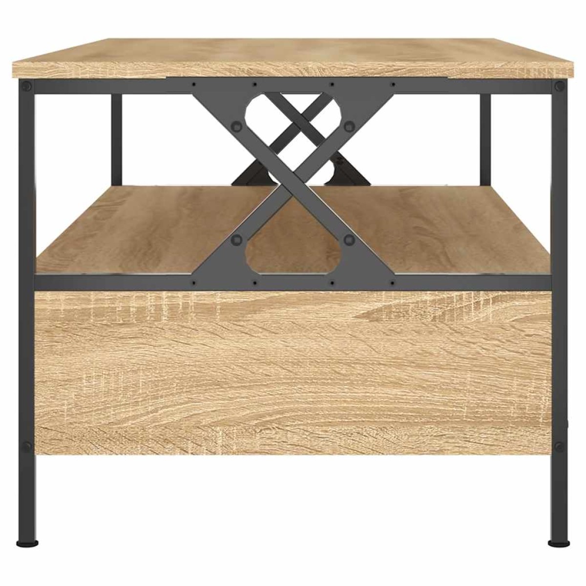 vidaXL Τραπεζάκι Σαλονιού Sonoma Δρυς 100 x 51 x 45 εκ. Επεξεργ. Ξύλο