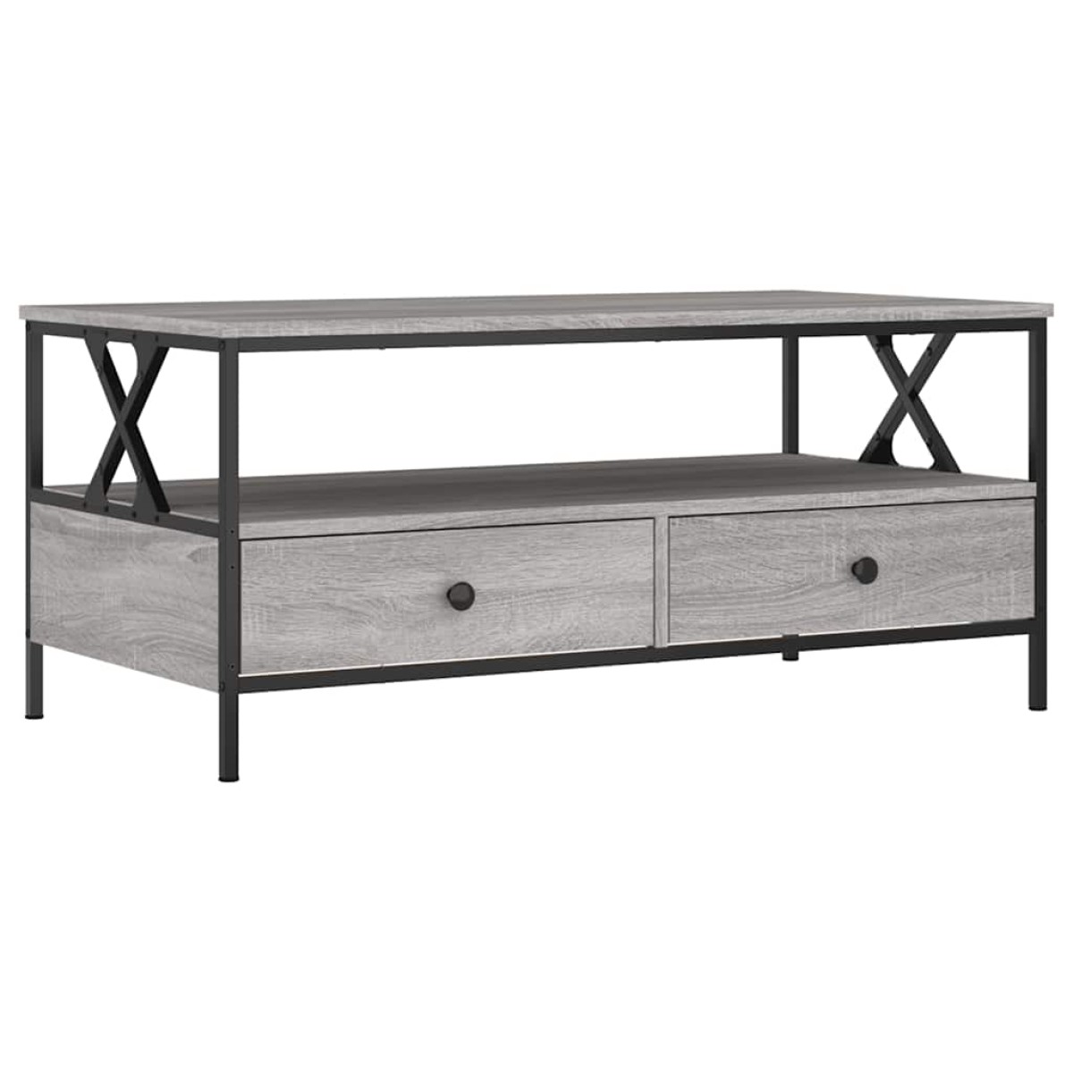 vidaXL Τραπεζάκι Σαλονιού Γκρι Sonoma 100 x 51 x 45 εκ. Επεξεργ. Ξύλο