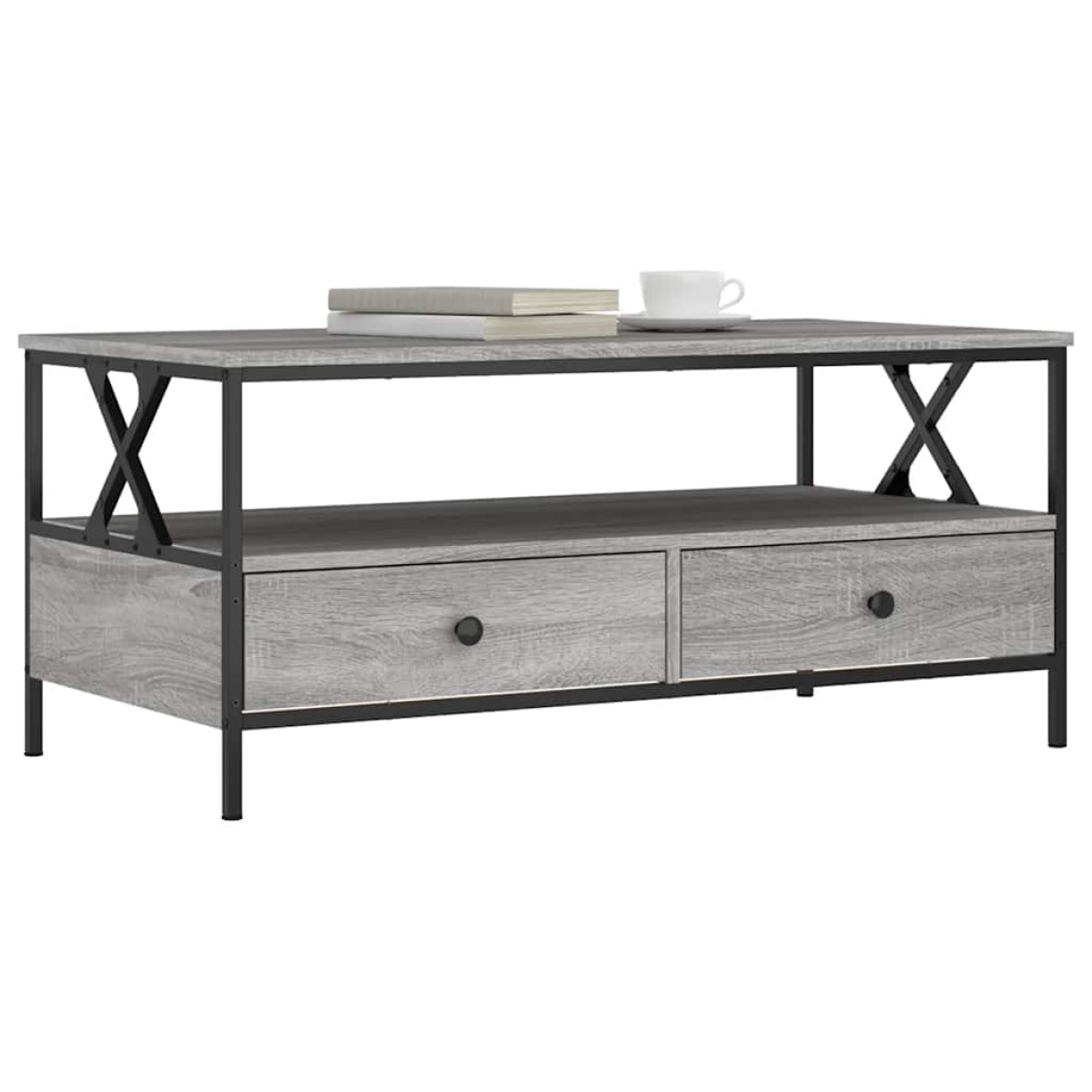 vidaXL Τραπεζάκι Σαλονιού Γκρι Sonoma 100 x 51 x 45 εκ. Επεξεργ. Ξύλο