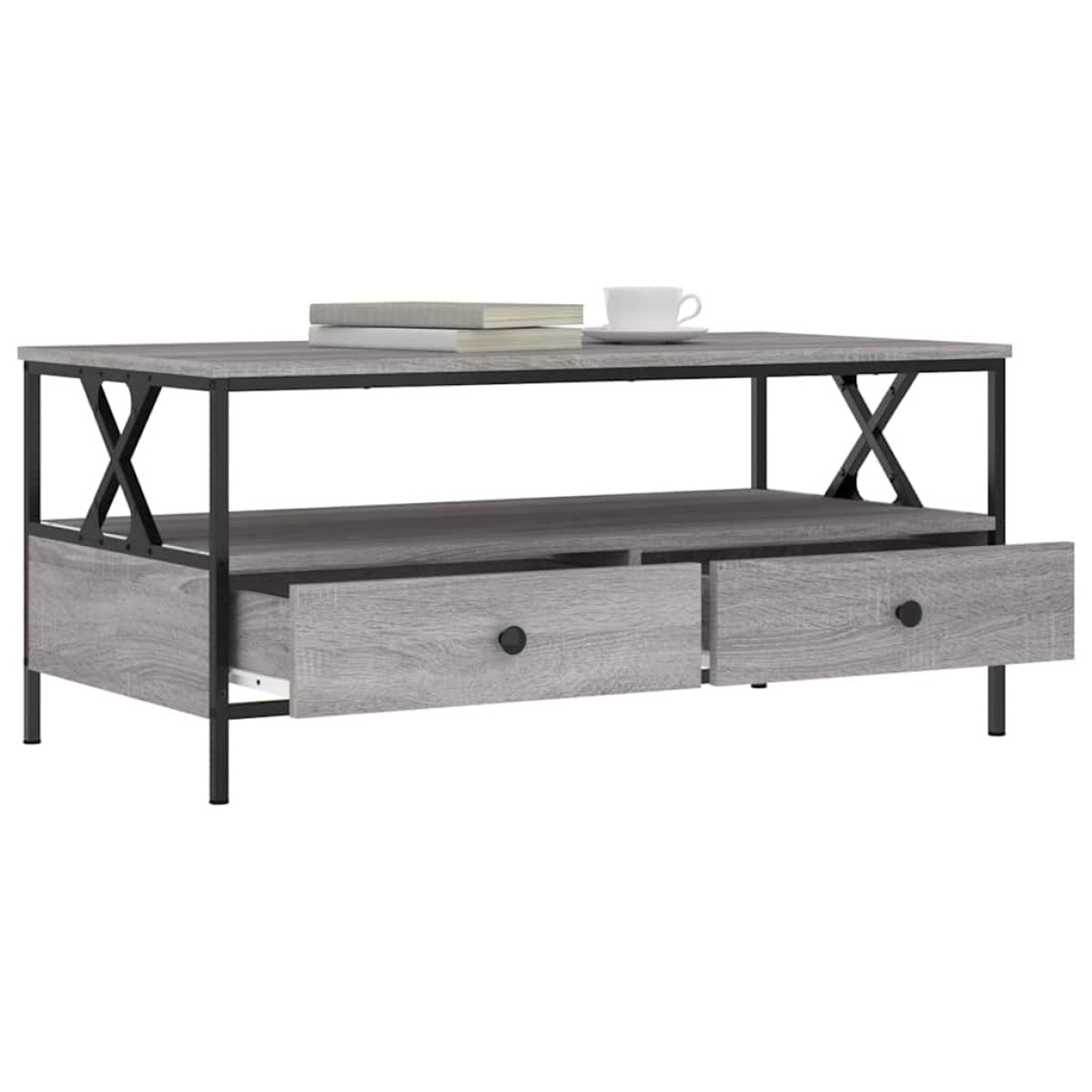 vidaXL Τραπεζάκι Σαλονιού Γκρι Sonoma 100 x 51 x 45 εκ. Επεξεργ. Ξύλο