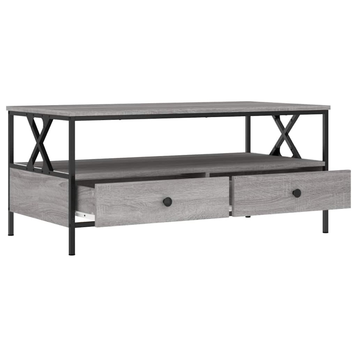 vidaXL Τραπεζάκι Σαλονιού Γκρι Sonoma 100 x 51 x 45 εκ. Επεξεργ. Ξύλο