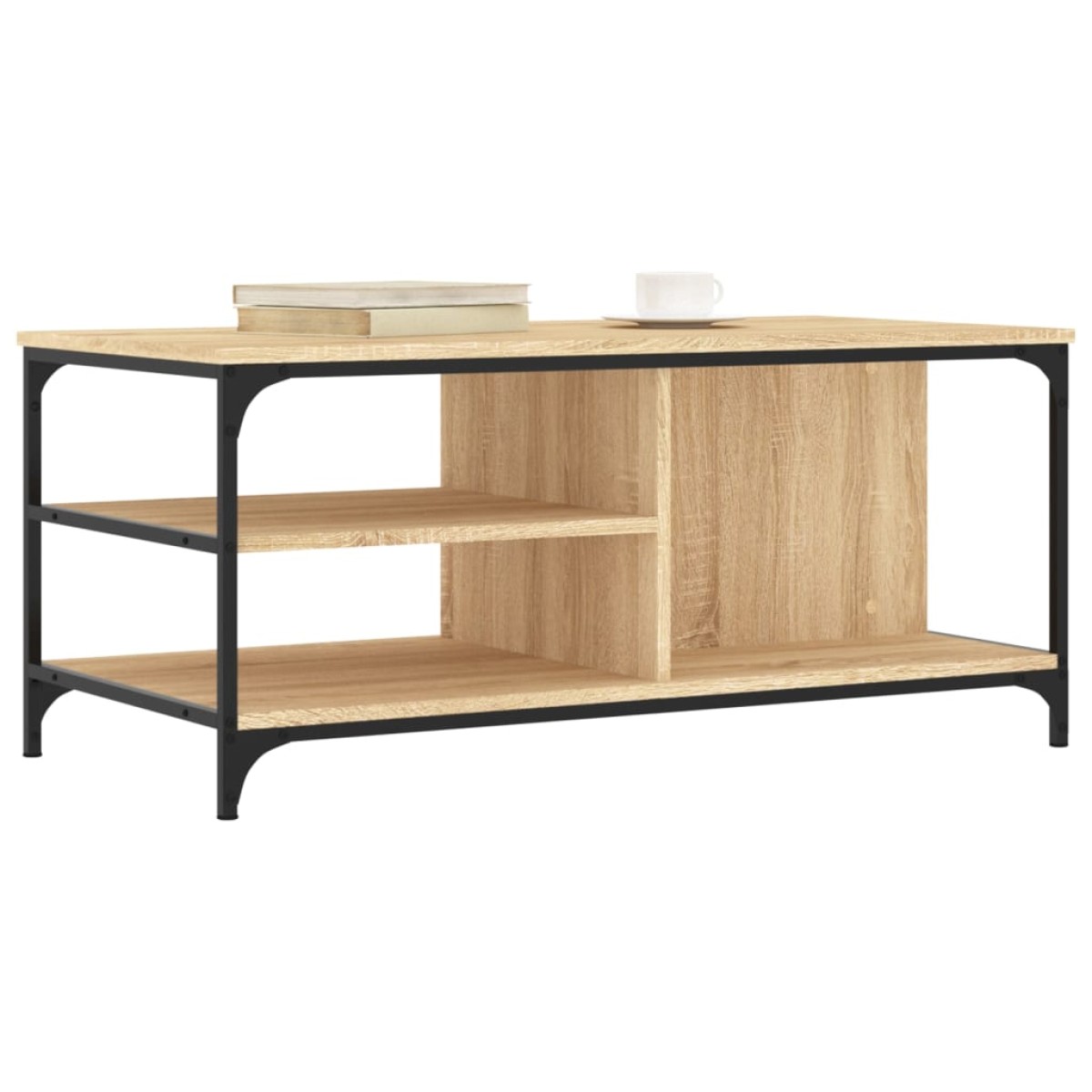 vidaXL Τραπεζάκι Σαλονιού Sonoma Δρυς 100x50x45 εκ. Επεξεργασμένο Ξύλο