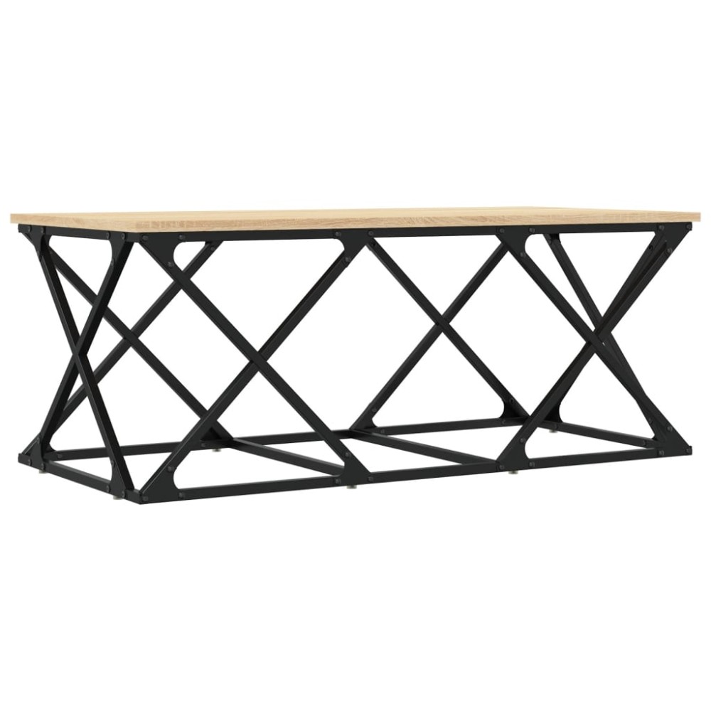 vidaXL Τραπεζάκι Σαλονιού Sonoma Δρυς 100x49x40 εκ. Επεξεργασμένο Ξύλο
