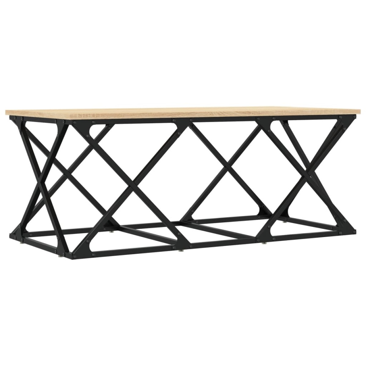 vidaXL Τραπεζάκι Σαλονιού Sonoma Δρυς 100x49x40 εκ. Επεξεργασμένο Ξύλο