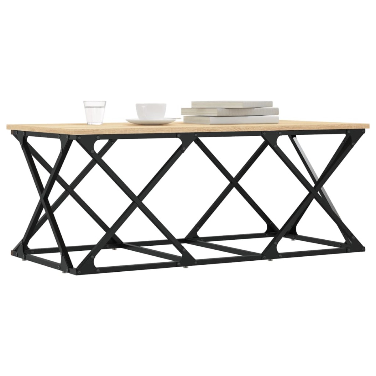 vidaXL Τραπεζάκι Σαλονιού Sonoma Δρυς 100x49x40 εκ. Επεξεργασμένο Ξύλο