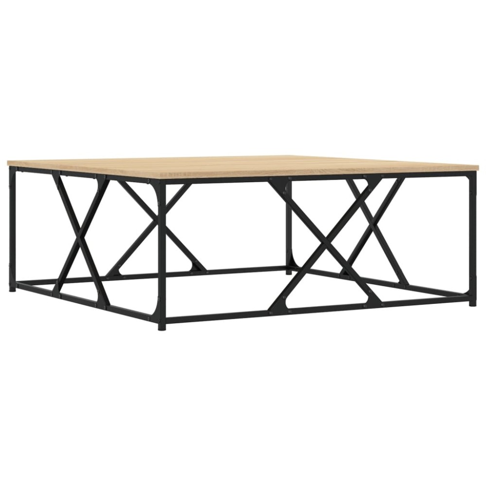 vidaXL Τραπεζάκι Σαλονιού Sonoma Δρυς 100x100x40 εκ Επεξεργασμένο Ξύλο