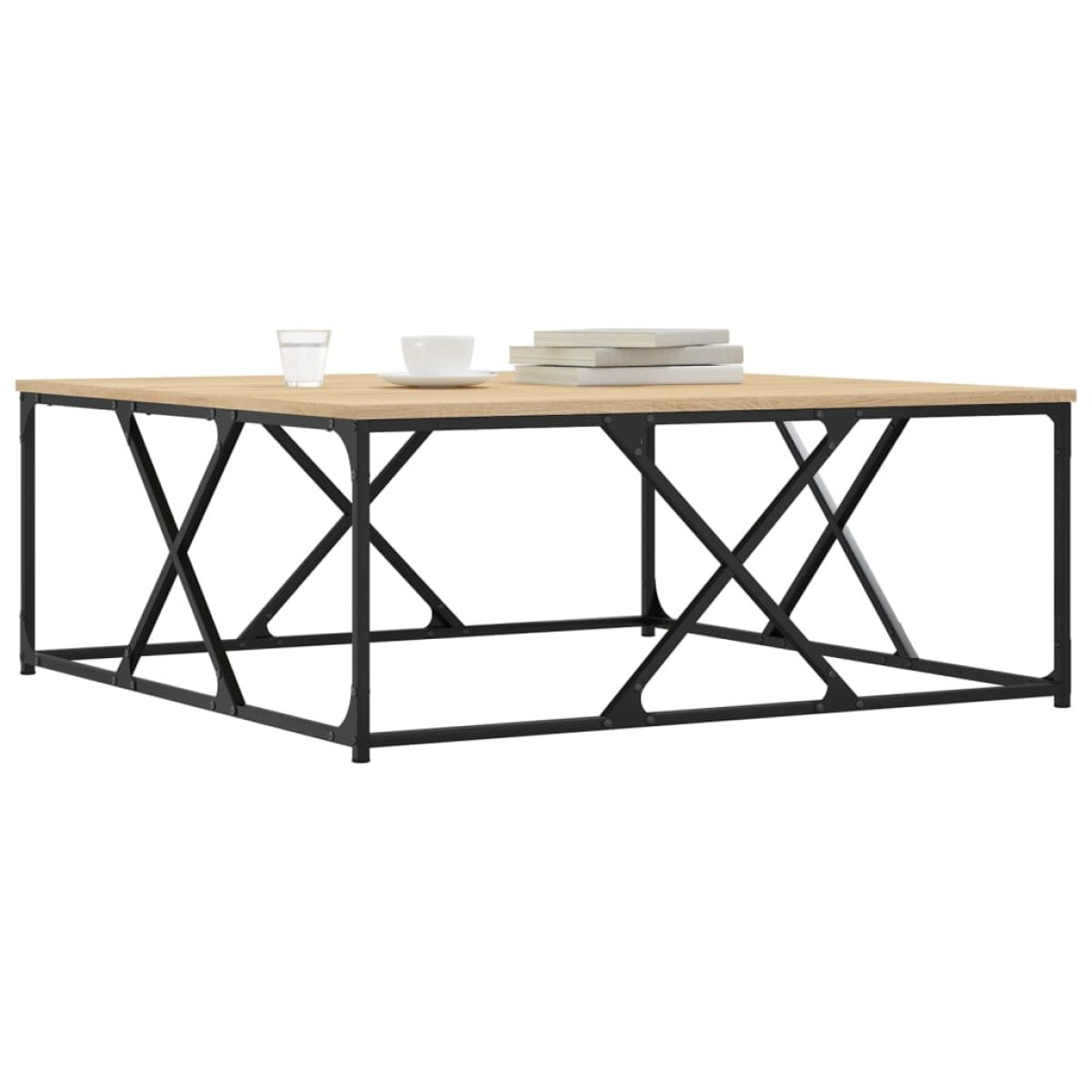 vidaXL Τραπεζάκι Σαλονιού Sonoma Δρυς 100x100x40 εκ Επεξεργασμένο Ξύλο