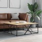 vidaXL Τραπεζάκι Σαλονιού Sonoma Δρυς 100x100x40 εκ Επεξεργασμένο Ξύλο