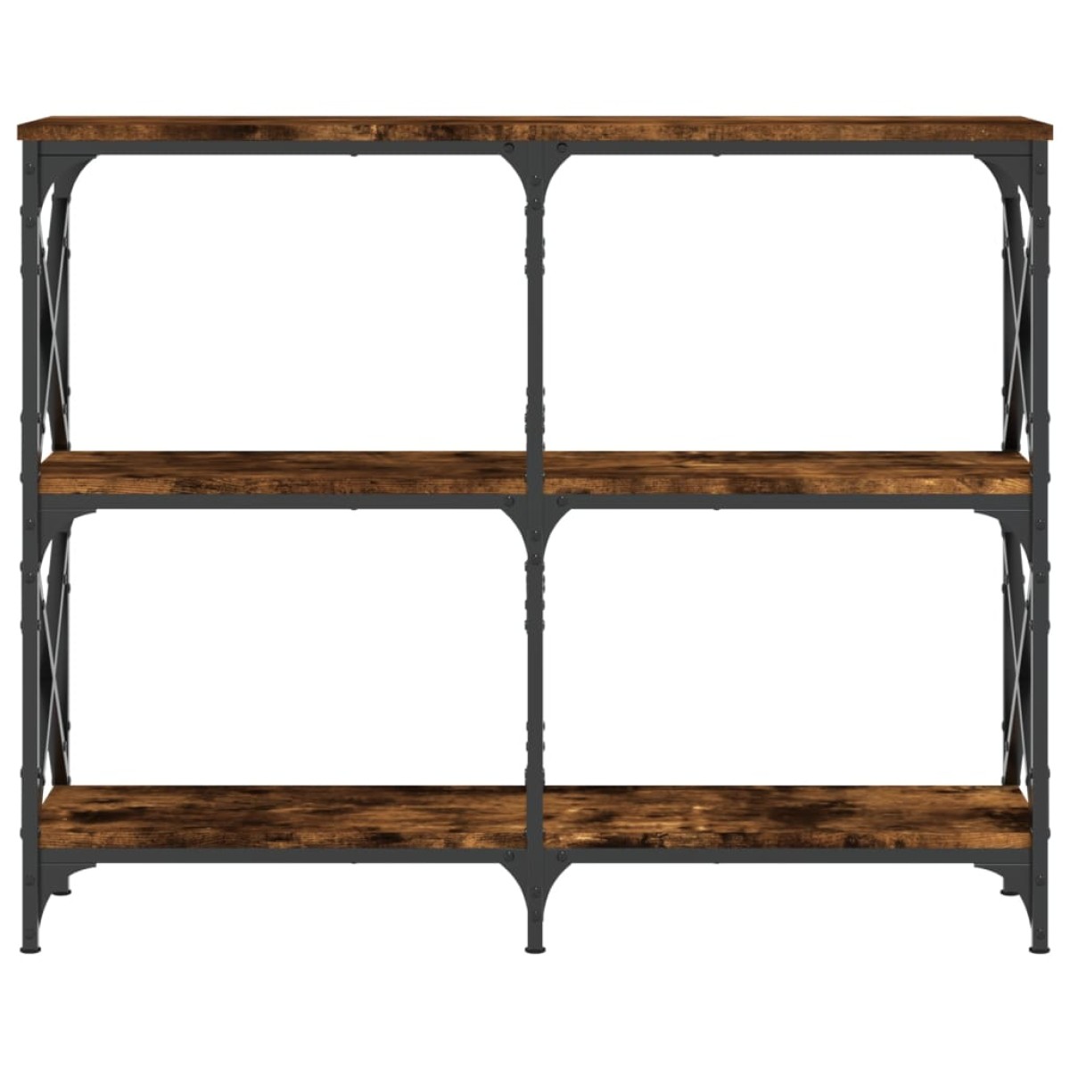 vidaXL Τραπέζι Κονσόλα Καπνιστή Δρυς 100x28x80,5εκ. Επεξεργασμένο Ξύλο
