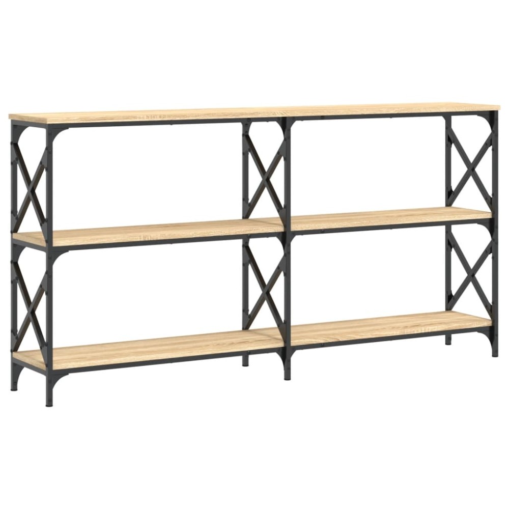 vidaXL Τραπέζι Κονσόλα Sonoma Δρυς 156 x 28 x 80,5 εκ. Επεξεργ. Ξύλο