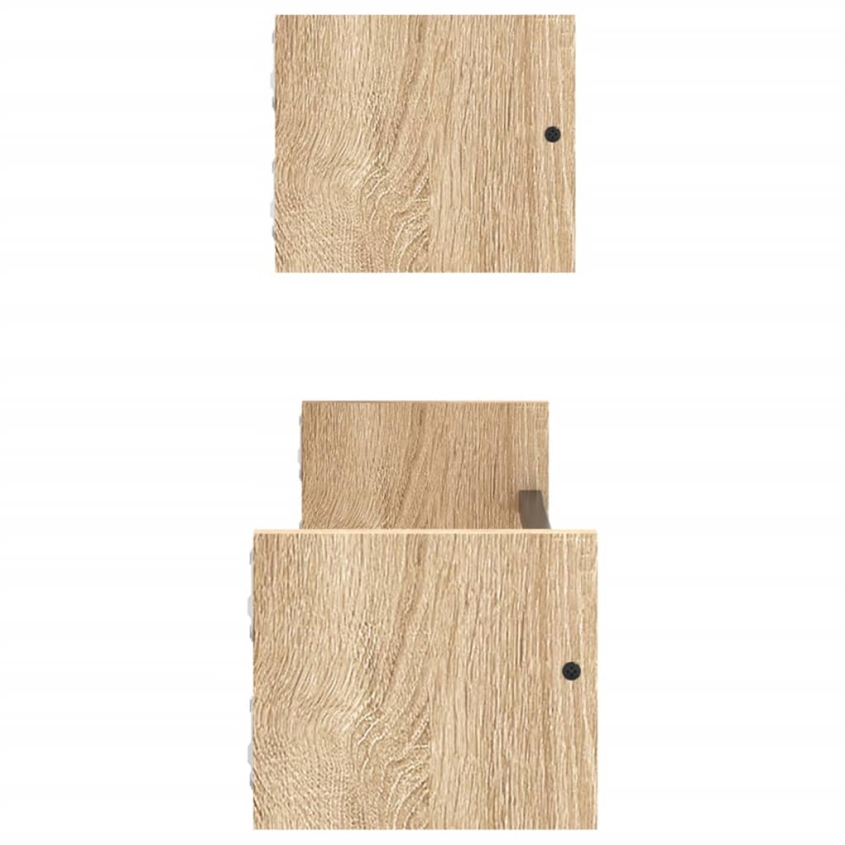 vidaXL Ράφια Τοίχου με Μπάρα 2 τεμ. Sonoma Δρυς 60 x 16 x 14 εκ.