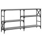 vidaXL Τραπέζι Κονσόλα Γκρι Sonoma 150 x 29 x 76,5 εκ. Επεξεργ. Ξύλο