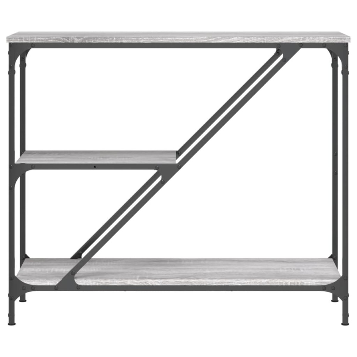 vidaXL Τραπέζι Κονσόλα Γκρι Sonoma 88,5x30x75 εκ. Επεξεργασμένο Ξύλο