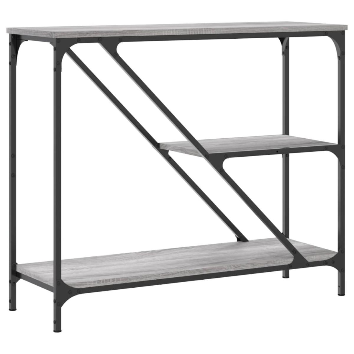 vidaXL Τραπέζι Κονσόλα Γκρι Sonoma 88,5x30x75 εκ. Επεξεργασμένο Ξύλο
