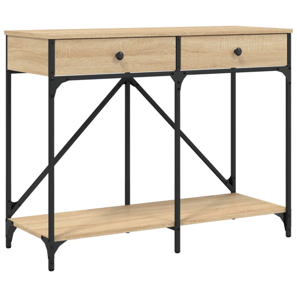 vidaXL Τραπέζι Κονσόλα Sonoma Δρυς 100x39x78,5 εκ. Επεξεργασμένο Ξύλο
