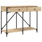 vidaXL Τραπέζι Κονσόλα Sonoma Δρυς 100x39x78,5 εκ. Επεξεργασμένο Ξύλο