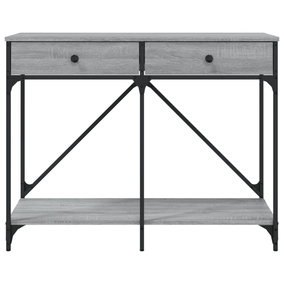 vidaXL Τραπέζι Κονσόλα Γκρι Sonoma 100x39x78,5 εκ. Επεξεργασμένο Ξύλο