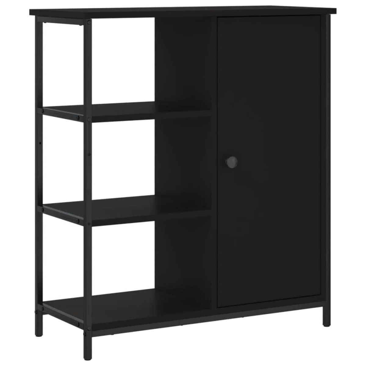 vidaXL Ντουλάπι Μαύρο 70 x 30 x 80 εκ. από Επεξεργασμένο Ξύλο