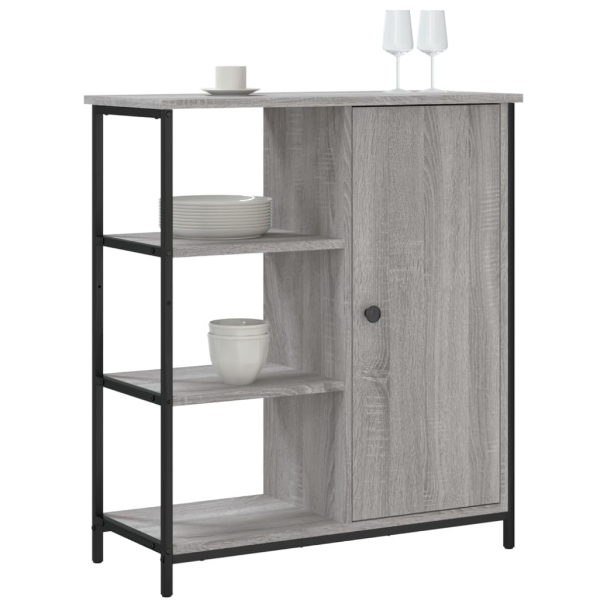 vidaXL Ντουλάπι Γκρι Sonoma 70 x 30 x 80 εκ. από Επεξεργ. Ξύλο