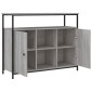 vidaXL Μπουφές Γκρι Sonoma 100x35x80 εκ. από Επεξεργασμένο Ξύλο